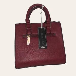 Vegan Leather Burgundy Totebag